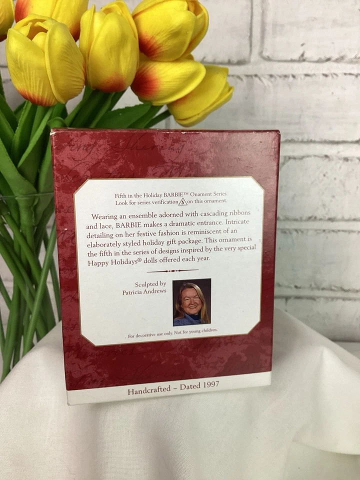 Barbie vintage 1997 sello recuerdo adorno de Navidad vacaciones Foto 2 de 3