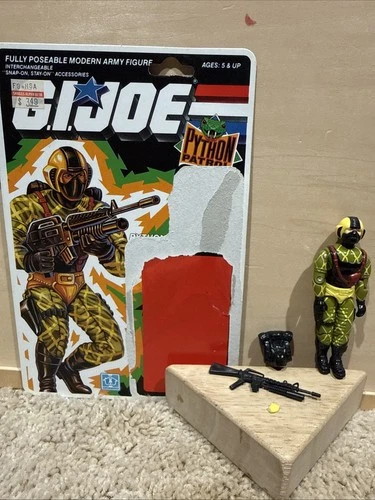 Python Copperhead Cardback 1989 G.I. Joe (broken Crotch) New O Ring