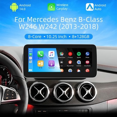 10.25'' Android Autoradio 8-Kern 128GB SWC Für Mercedes B-Klasse W246/W242 NTG4.5