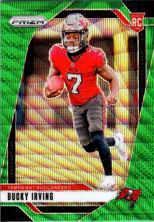 Bucky Irving 2024 Prizm Green Wave Rookie Card #316 - Buccaneers