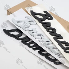 2PCS Chrome/Black Tailgate Fender Classic Emblem Badge for 2021 2022 2023 2024