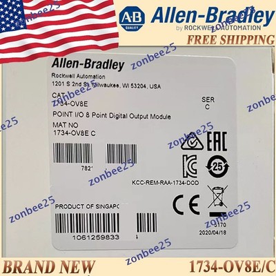 New AB 1734-OV8E/C I/O 8 Point Digital Output Module US Free Ship AB