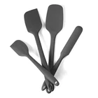 4 Pcs Silicone Spatula Set | 315℃ Heat-Resistant Non Stick Rubber Spatulas