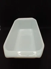 Authentic Vintage PYREX Ovenware #215-B Milk Glass Loaf Pan 1.5 Quart 5"x9"x3"