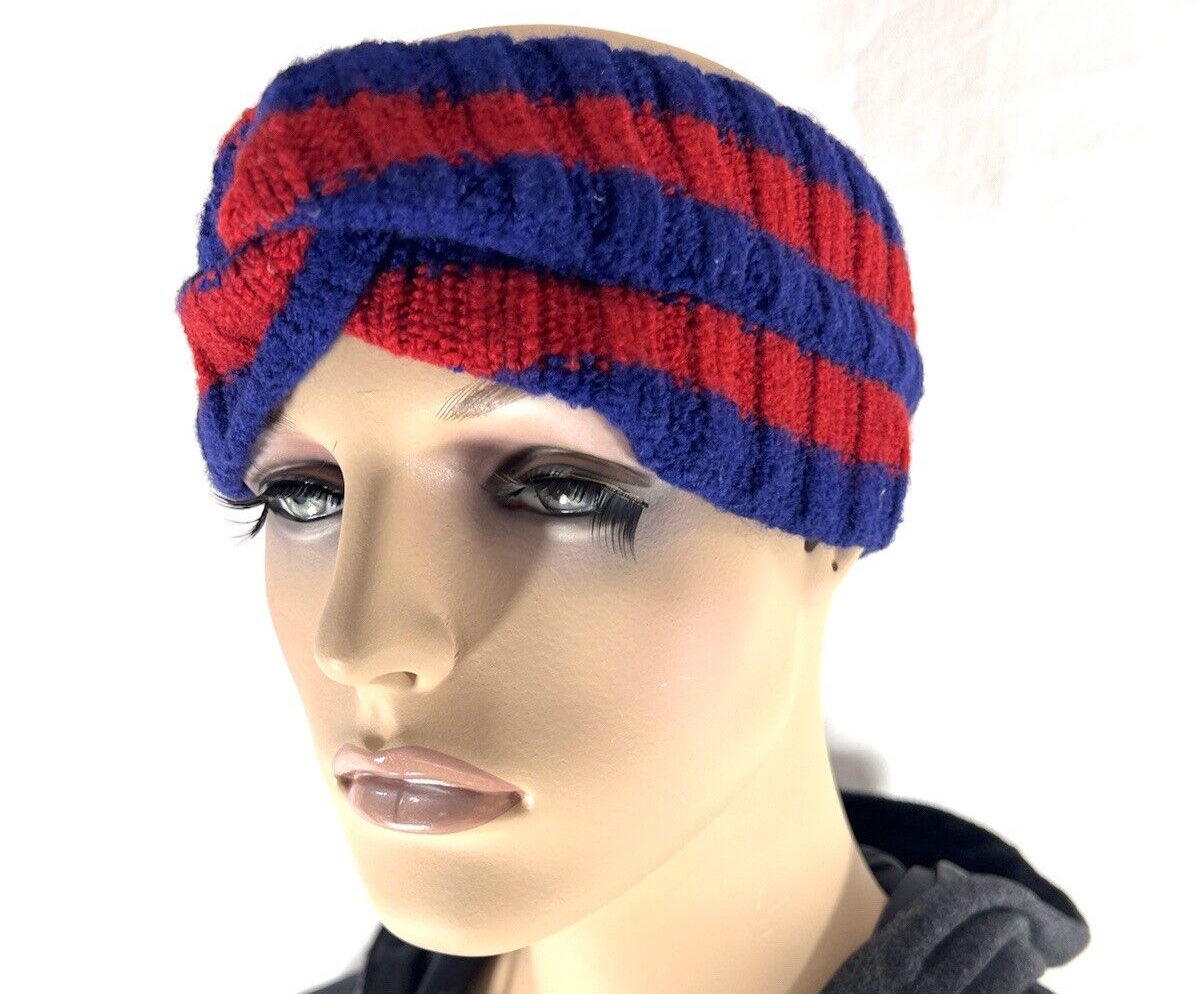 GUCCI Web Knot Knit Wool Twist Red & Green Headband Made in GUCCI Web Knot Knit Wool Twist Red & Green Headband Made in