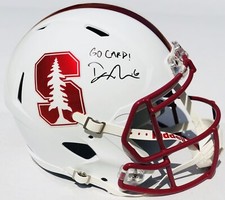 Stanford Cardinal #15 DAVIS MILLS Signed Autographed Football Helmet COA