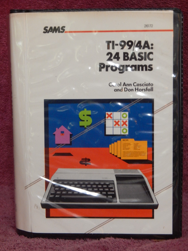 TI-99/4A 24 Basic Programs 26172 Casciato & Horsfall Cassette | eBay
