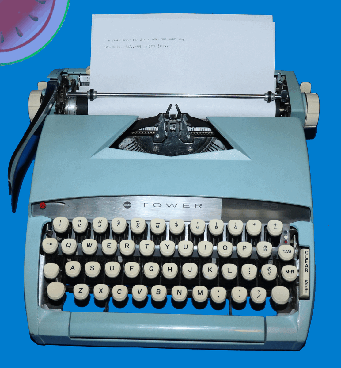 レア　vintage typewriter Vintage Sears Tower CITATION 88 TYPEWRITER Teal Model Number