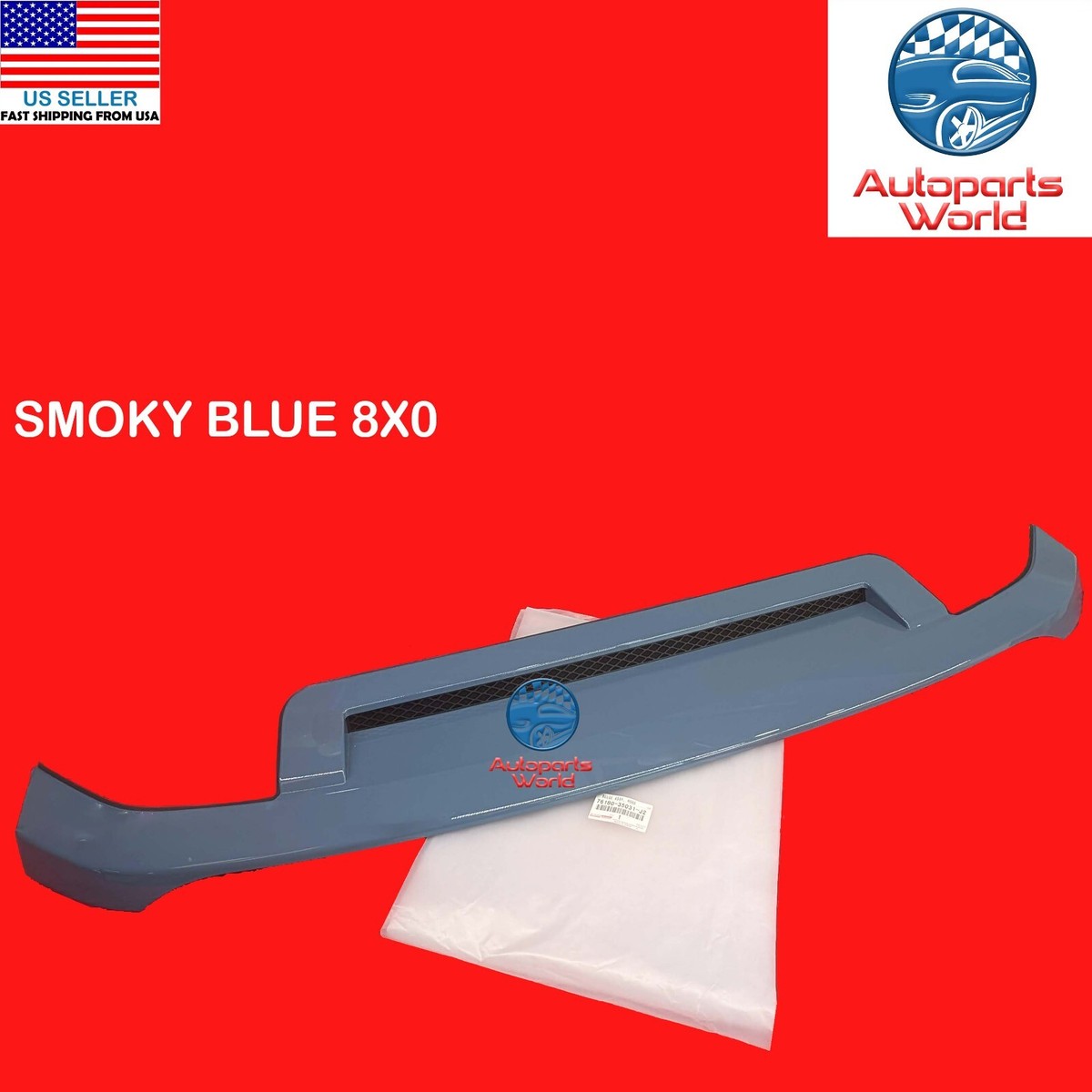 【bigmuffer 】 FJ ST72 GENUINE OEM TOYOTA FJ CRUISER SMOKY BLUE 8X0 HOOD BULGE SCOOP