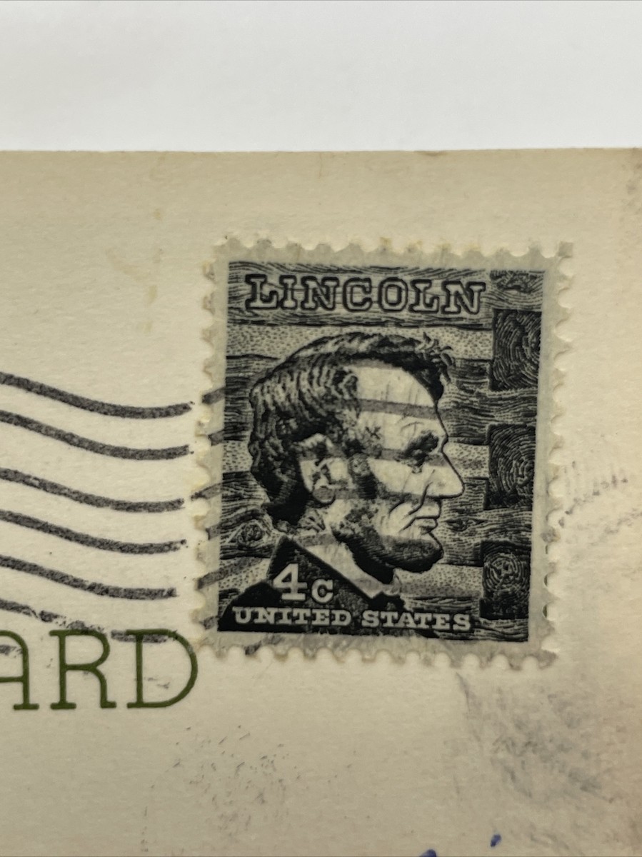 米国ビンテージ使用済切手　4￠リンカーン RARE U.S. 4 cents cent Abraham Lincoln US Postage Stamp | eBay