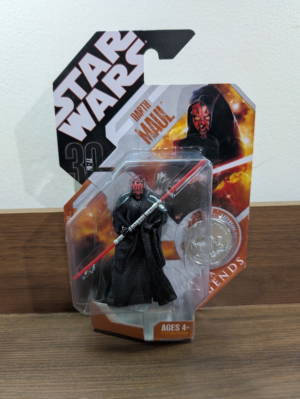 Hasbro 2007 Star Wars Saga Legends Darth Maul 30Th Anniversary Coin Figure