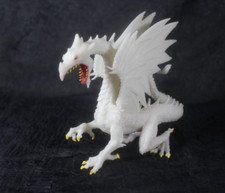 Safari LTD Mythical Fantasy Figures Glow-in-The-Dark White Snow Dragon 5"