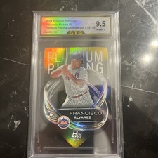 Francisco Alvarez RC Platinum Plating Die Cut /50, MT+ 9.5, 2023 Bowman Platinum