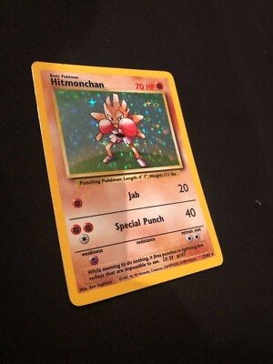 HITMONCHAN 7/102 BASE SET HOLO RARE POKEMON CARD LIGHTLY PLAYED | eBay