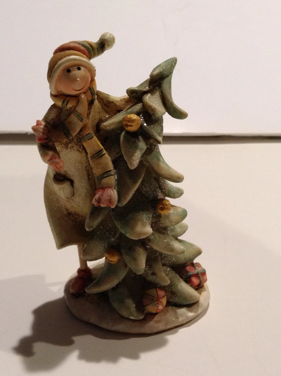 Child with Christmas Tree Figurine by Gift Link 2005 | eBay