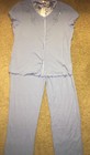 Women's Vanity Fair Blue Short Sleeve Pajama Set Sleepwear Size 18 NWT — photo 1