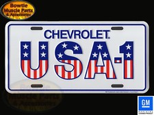 Chevrolet Usa-1 Stars And Stripes Camaro Corvette Nova License Plate Vanity Tag Chevrolet Usa-1 Stars And Stripes Camaro Corvette Nova License Plate Vanity Tag