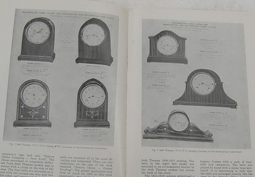 2 BOOKS ON SETH THOMAS SONORA CLOCK MODELS ILLUSTRATED NAWCC RESEARCH