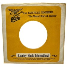 Starday Records Company Sleeve 45 RPM Vinyl Nashville TN Country Music