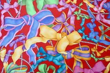 GUCCI Bows and Pearls silk bandanna scarf