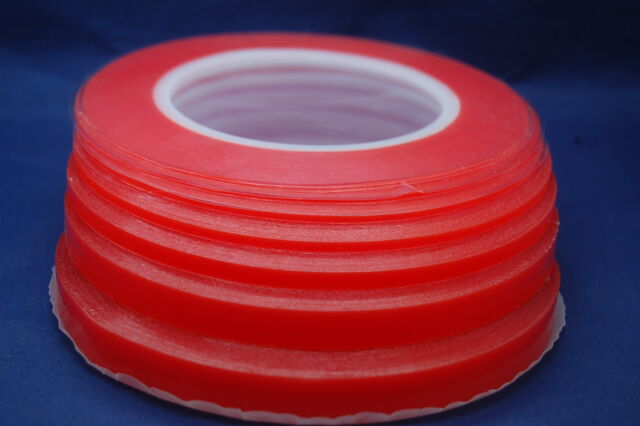 Ultra Strong Red Double Sided Clear Mobile Adhesive Tape DIY -