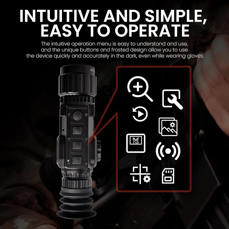 384x288 Thermal Monocular Night Vision Scope 35mm Multi-Function Thermal Scope - Image 4 of 4