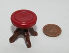 Playmobil Miniature Dollhouse Fancy Brown Red Vintage Dining Seat Furniture -C30
