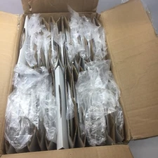 LOT OF 24 HUBBELL BG971400 - 690W - 6" WHITE BR30 OPEN DOWNLIGHT RING