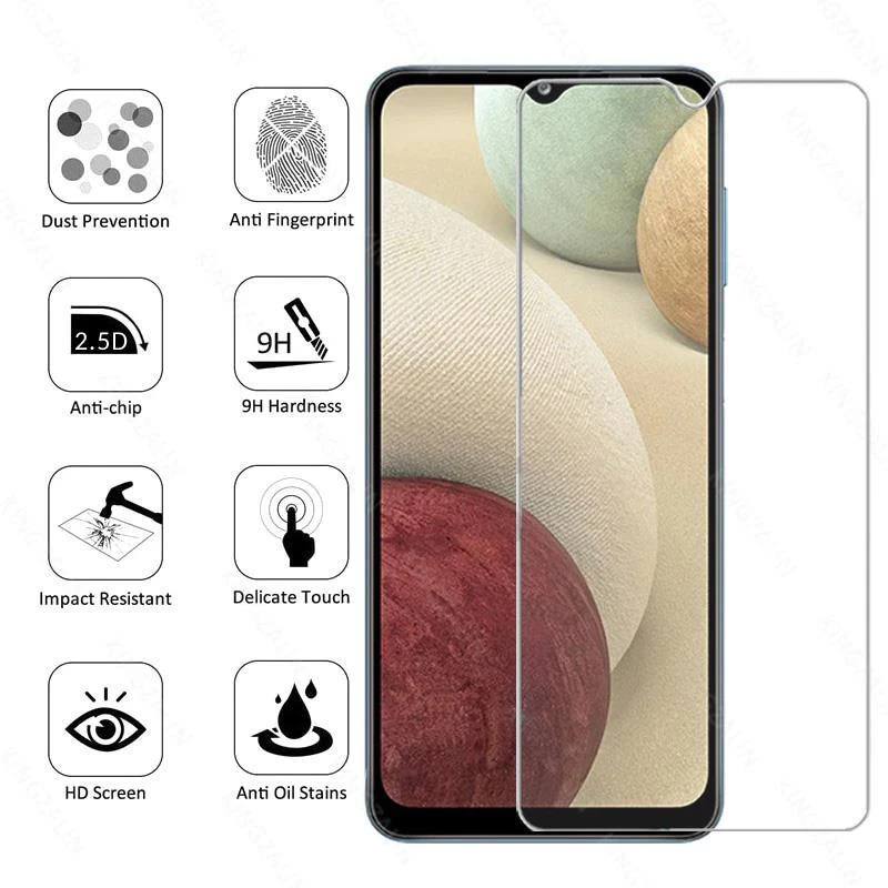 Protector de pantalla de vidrio templado plano para modelos Samsung Galaxy 2.5D 9H Foto 2 de 4