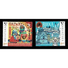 FR3848 - 2020 Croatie Fiume Et Galway Capitales Européennes Culture MNH