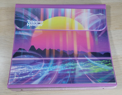 Vtg Trapper Keeper Sunset Purple Pink Binder Retro Portfolio School Folder Mead