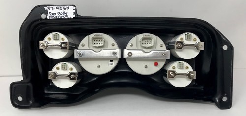 1987 1988 1989 1990 1991 1991 1993 Ford Mustang 6 Gauge GPS Dash Penel Set Black - Picture 6 of 7