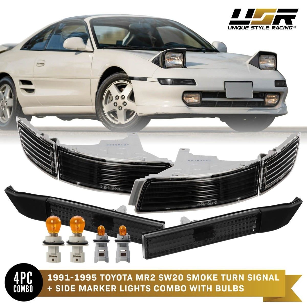 【No.57】MR2 SW20 純正フロントウインカー 左右セット1994年式 フロントウインカー交換（トヨタ MR2・SW20）by 車おやじ - みんカラ
