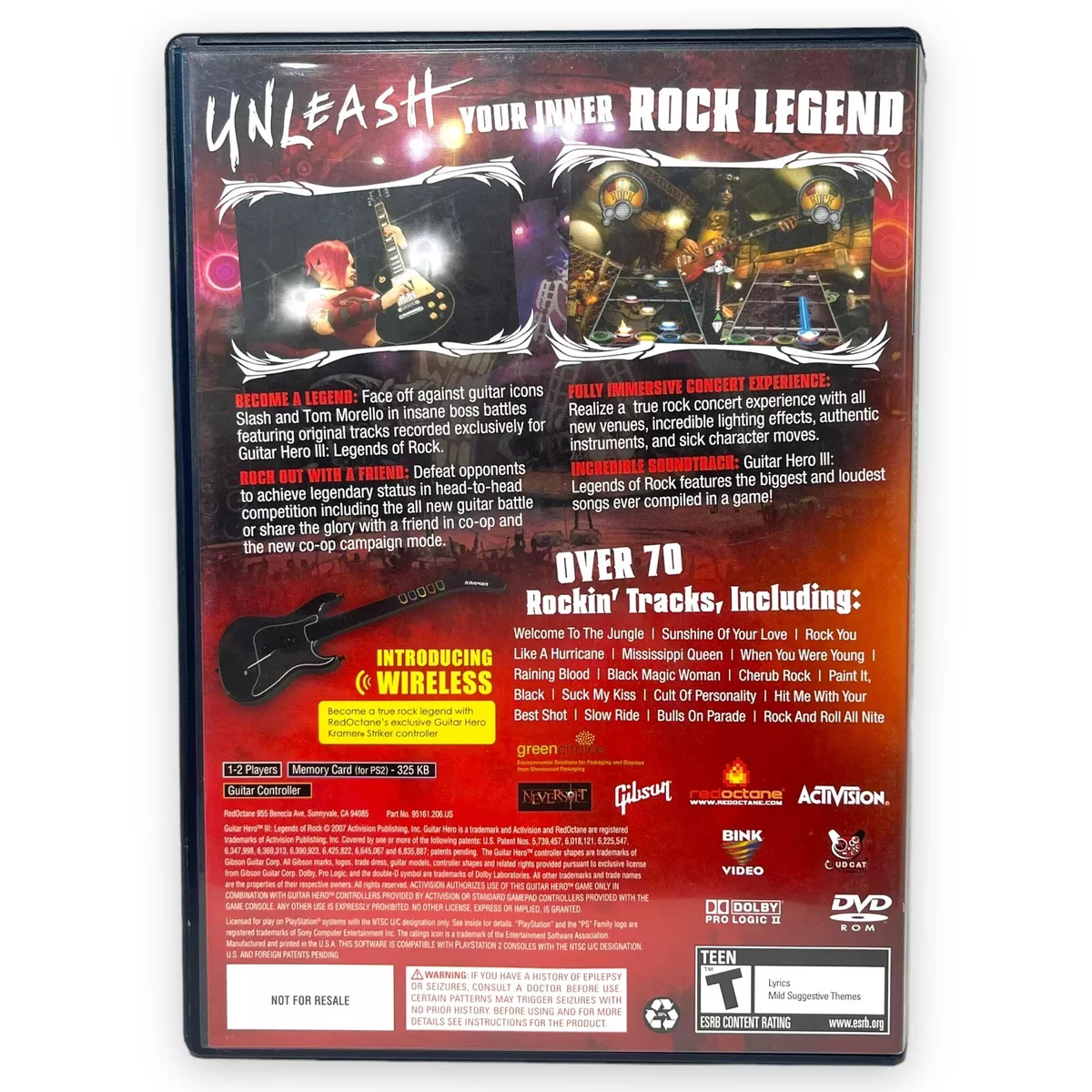 Pass guitar store hero ps2