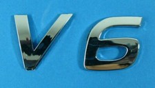 Chrom Emblem "V6" passend für Mercedes S-Klasse W220 W140 C215 CL Chrom Emblem "V6" passend für Mercedes S-Klasse W220 W140 C215 CL