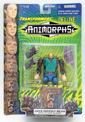 VTG 1998 Hasbro Transformers Animorphs Jake Grizzly Bear Figure  Sealed New MOC