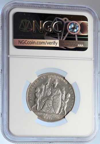 1841 GERMANY German States Wurttemberg WILHELM I Silver Gulden Coin NGC i105861 - Picture 4 of 5