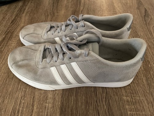 Adidas Suede Grey Sneaker Womens Size 8 