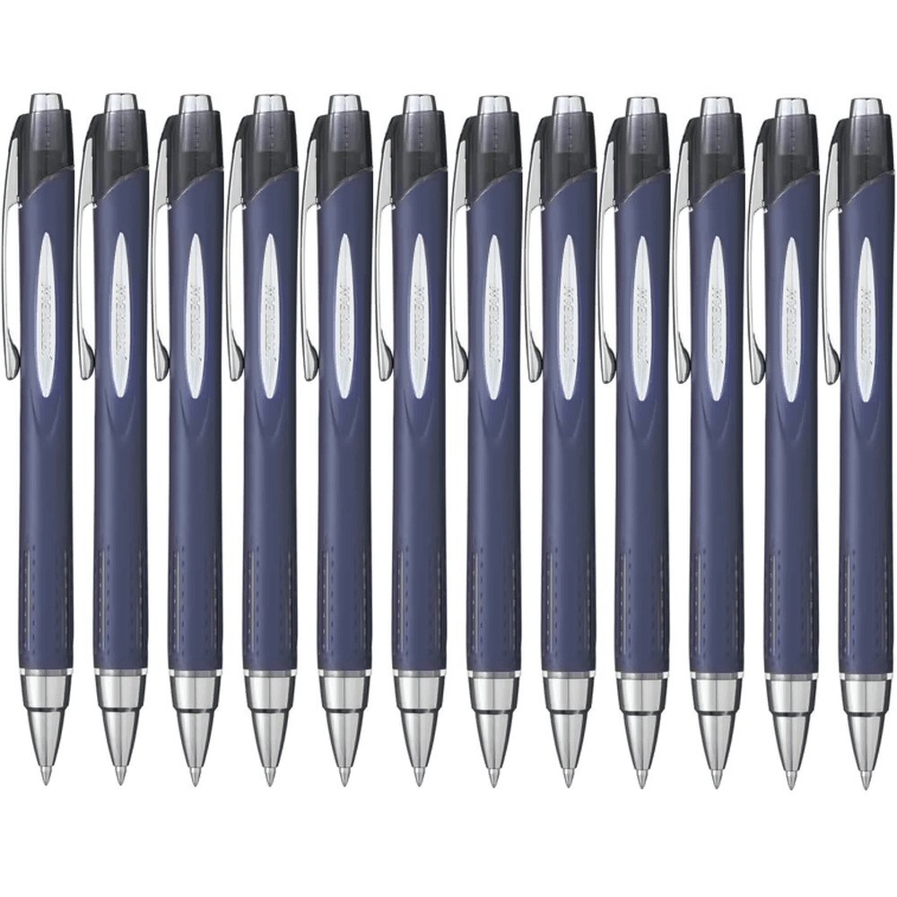 NEW Box 12 Uni-Ball SXN217 Jetstream Retractable Rollerball Pen Fine 0.7mm Black