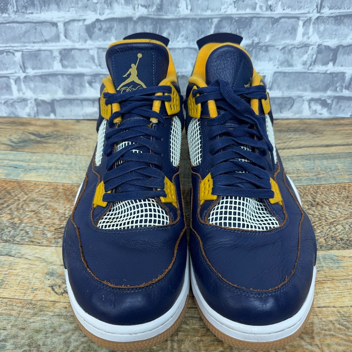 Air Jordan 4 ネイビー/イエロー Size 18 - Air Jordan 4 Retro Dunk From Above for sale online