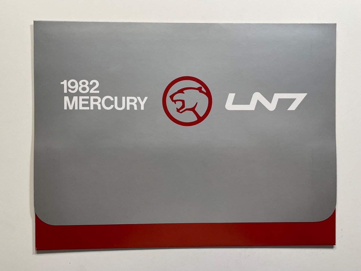 1982 Mercury LN7 Cars *Original Sales Brochure* (Folder With 2