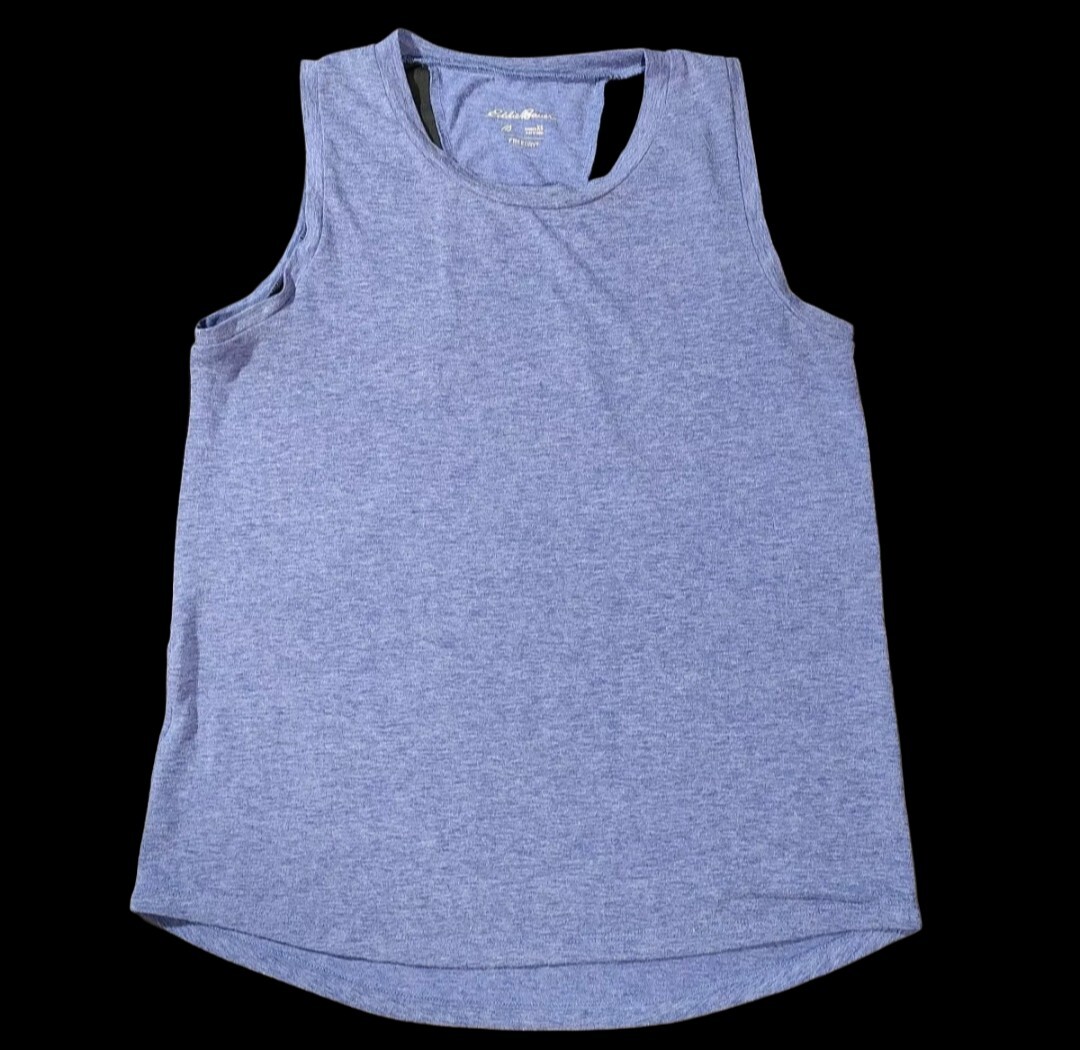 Eddie Bauer Camiseta Sin Mangas Azul Secado Gratuito Atlética Mujer Talla TP