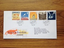 GB Peace & Freedom  First Day Cover 1995  Edinburgh Pmk . Free UK Postage