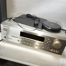 Onkyo TX-SR502 Digital AV Home Theater silver Receiver No Remote Tested works