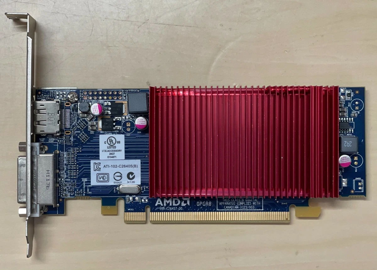 Carte Graphique Radeon HD6450 – 1Go DDR3, Sorties HDMI/DVI/D-Sub, Occasion