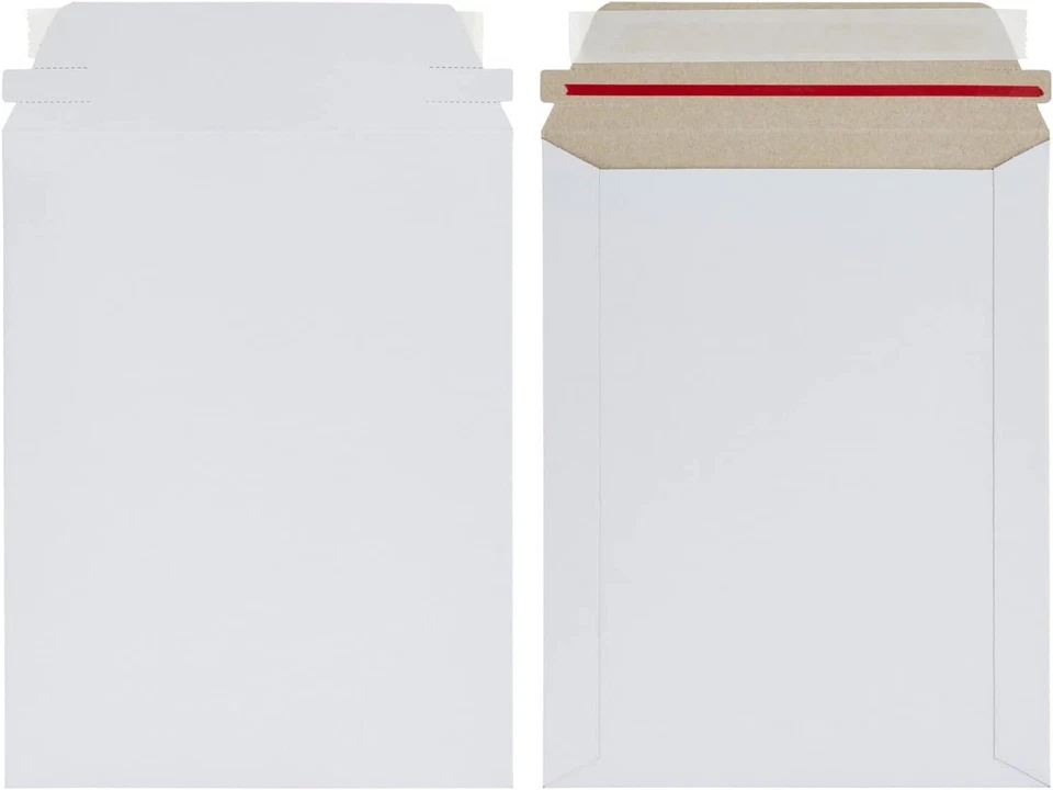 Sobres de documentos planos para correo de fotos cartón autosellantes 6"x8" 7"x9" 9"x11,5" Foto 3 de 4