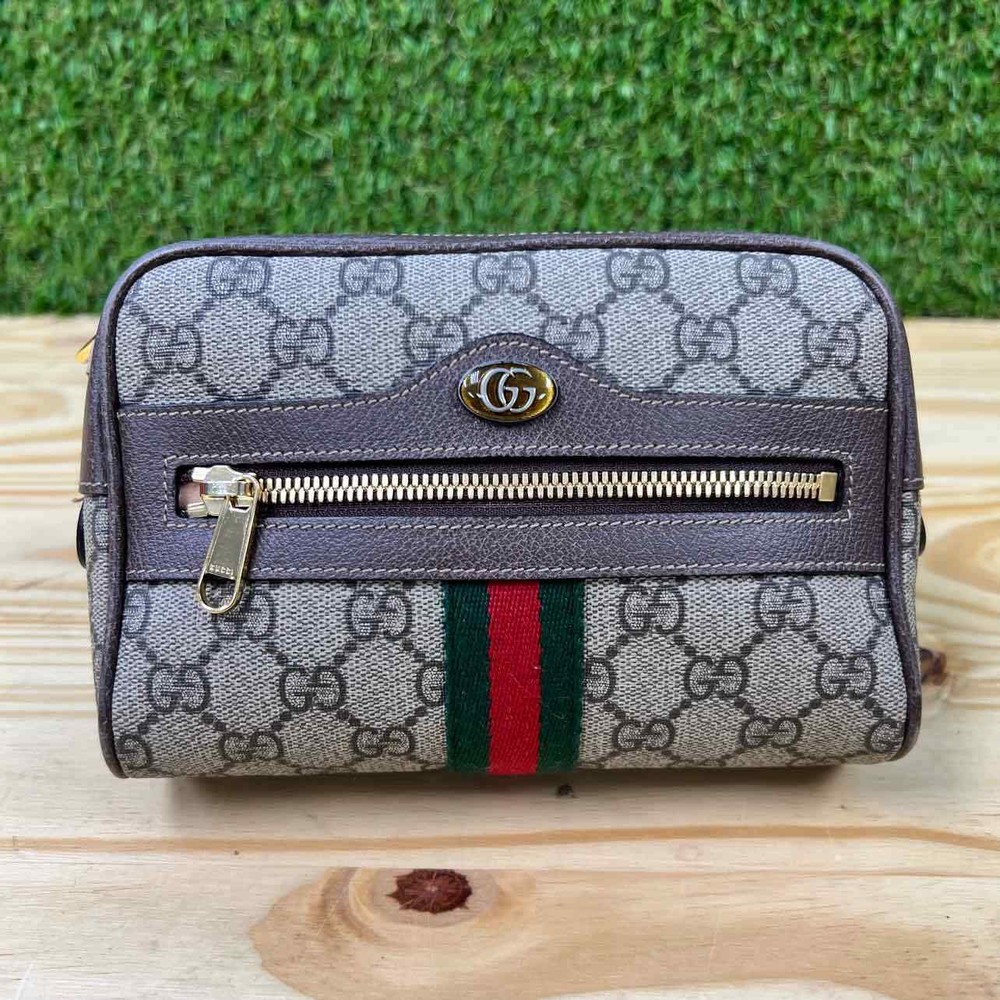 Gucci Ophidia Mini Belt Bag 4381-1 Black GG Supreme