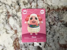 427 DOM Animal Crossing Amiibo Authentic Nintendo Mint Card From Series 5
