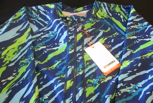 COSTUME DA BAGNO DONNA NUOVO CON ETICHETTE AXESEA ZIP ANTIERUZIONE 50+ UPF POLIESTERE TG 12 - Foto 2 di 4