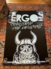 Ergo Apparel Name Brand Logo - Vinyl Poster - 40” X 55” Transcend The Delusions